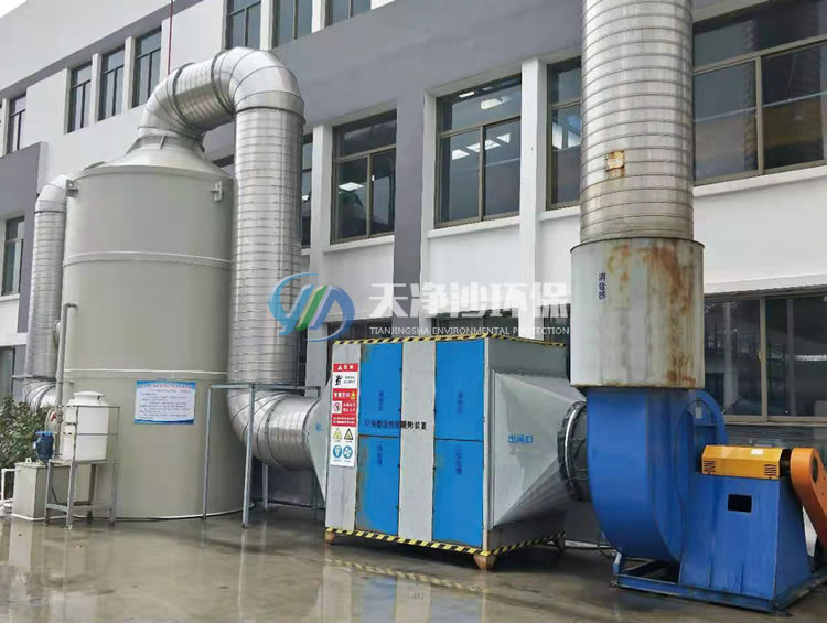 涂装废气处理装置（喷淋+活性炭吸附工艺）